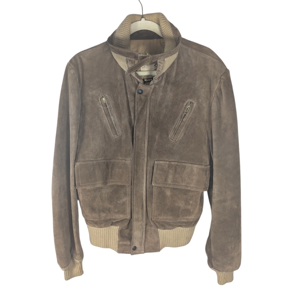 Vintage Sears Field Master Zip Up Bomber Coat Jacket size men's 44
